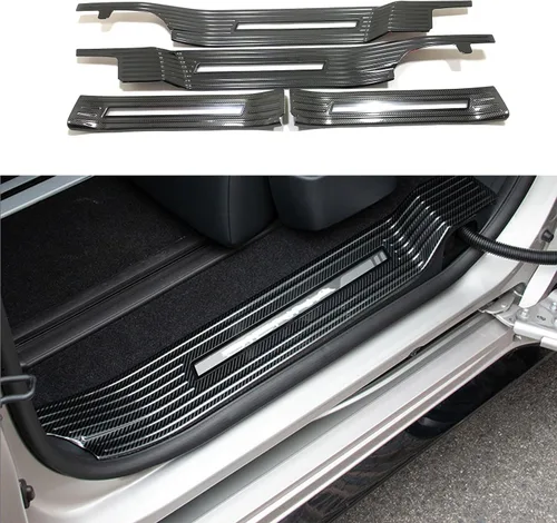 Vista 7 de Accesorios de automóvil compatibles con Toyota Sienna de alta configuración 2021 2022 2023, protector de umbral de puerta, cubierta protectora