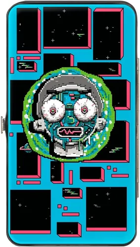 Vista 4 de Buckle-Down Billetera con bisagras para mujer, Rick and Morty, 7" x 4", Rick y Morty, Buckle-down Billetera con bisagra - Rick y Morty