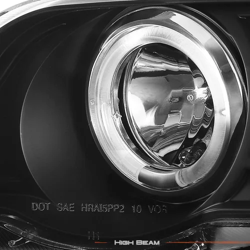 Vista 4 de BMW E46, luces halógenas para Sedan serie 3 de 4 puertas, color negro, proyector de LED, repuestos de faros izquierdo y derecho