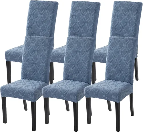 Vista 77 de SearchI Juego de 2 fundas elásticas para sillas Parsons de comedor, fundas elásticas con estampado de elastano, extraíbles, lavables, fundas