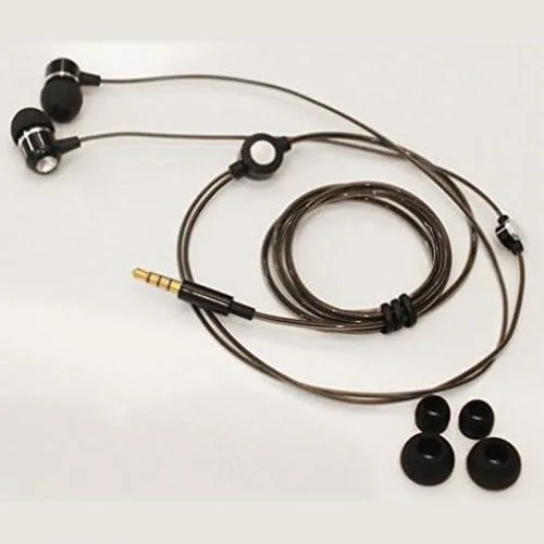 Vista 2 de Auriculares de sonido de alta fidelidad manos libres con micrófono, auriculares de metal elegantes con cable de 0.138 in para Amazon Kindle, DX