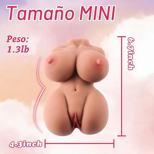 Vista 2 de Muñeca sexual pequeña para adultos, masturbador masculino, mini muñeca de amor, muñecas sexuales realistas de bolsillo para hombres con masturbación
