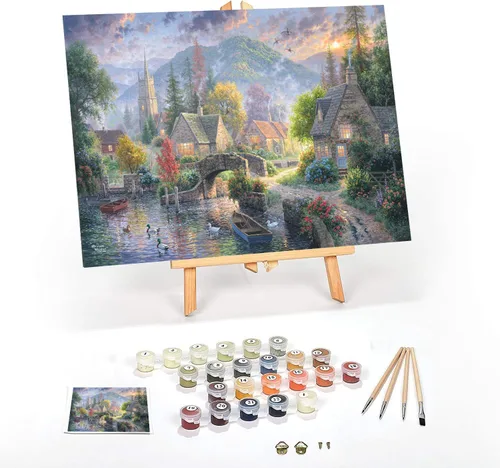 Vista 51 de Ledgebay Kit de Pintura por Números DIY para Adultos, Lienzo Enmarcado para Principiantes a Avanzados, Kit de Pintura por Números, los Kits Incluyen