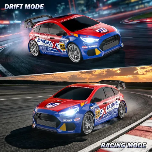 Vista 3 de Axirata RC Drift Car 1:24 Escala Control Remoto Coche de Rally para Niños