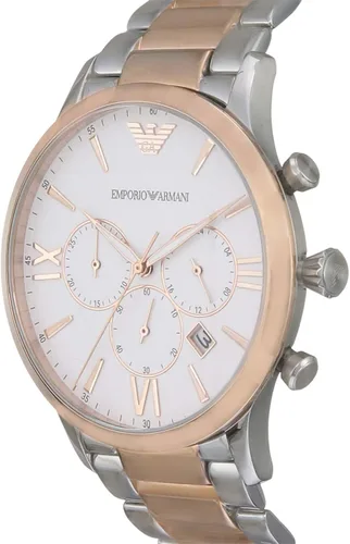Vista 2 de Armani Giovanni AR11209 - Reloj cronógrafo de cuarzo para hombre esfera blanca