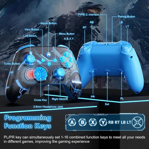 Vista 5 de Need to Upgrade LED Lighting Controller for Xbox Wireless, Custom Game Controller for Xbox One, Xbox Series XS, Xbox One XS, iOS, Android, PC