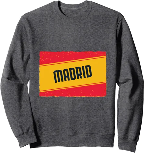 Vista 5 de España Spanish Flag Distressed Spain Madrid Sweatshirt