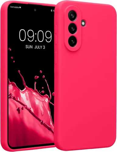 Vista 73 de kwmobile Funda compatible con Samsung Galaxy A13 4G - Funda delgada de silicona TPU - Acabado suave al tacto - Amarillo radiante