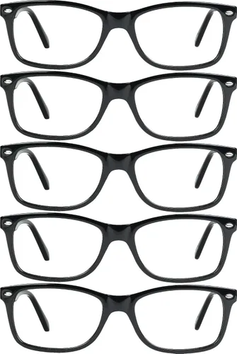 Vista 2 de Yogo Vision Reading Blue Light Blocking Glasses for Men Women Eyeglasses Frame Anti Eyestrain Reading Computer Glasses 5 Pack