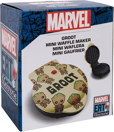 Vista 7 de Uncanny Brands - Mini Fabricante de gofres de Groot - Cocina con tu personaje favorito de GOTG