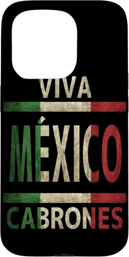 Vista 13 de Funda con bandera mexicana para iPhone 13 Viva México Cabrones