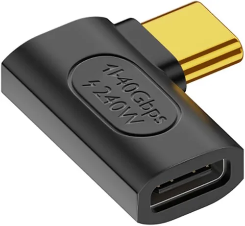 Vista 12 de xiwai Transparente USB4 tipo C macho a hembra adaptador de extensión con LED 240W Power 40Gbps Data 8K Video Converter para teléfono portátil