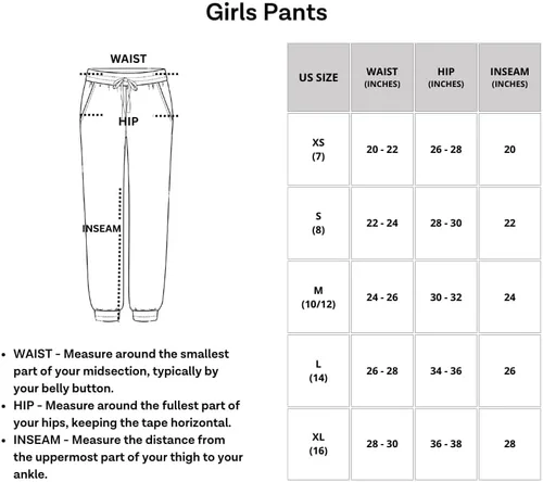 Vista 5 de Real Essentials Paquete de 3 pantalones deportivos de forro polar suaves para niñas (7 a 16 años)