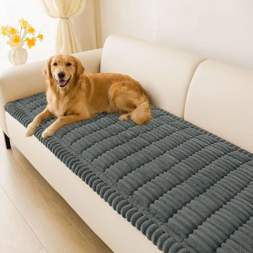 Vista 21 de LiveGo Funda de sofá para mascotas, lavable, antideslizante, protector de sofá, apto para mascotas, para sofás y sofás (negro, 27.6 x 27.6 pulgadas)