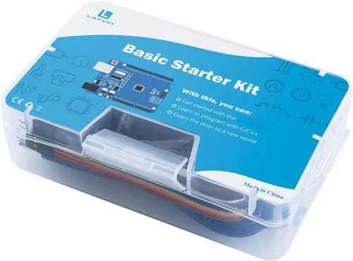 Vista 5 de LAFVIN Kit básico de inicio con R3 CH340, Breadboard + caja de venta al por menor compatible con Arduino IDE