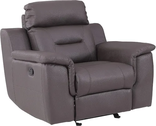 Vista 27 de Blackjack Furniture Walker Leather Match - Sofá reclinable tapizado para sala de estar, madera avellana