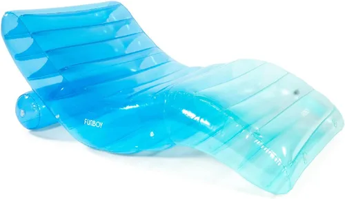 Vista 9 de FUNBOY Tumbona gigante súper transparente para piscina 1-2 Persona