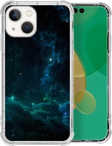 Vista 99 de CARLOCA Funda compatible con iPhone 7 Plus para niña, transparente con increíble diseño de nebulosa espacial, diseño de plástico a prueba de golpes