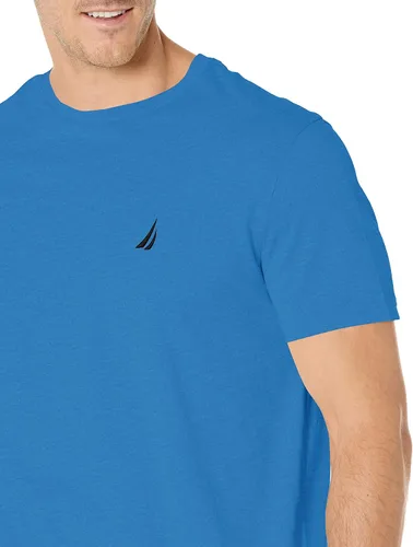Vista 5 de Nautica - Camiseta de manga corta, color sólido y cuello redondo