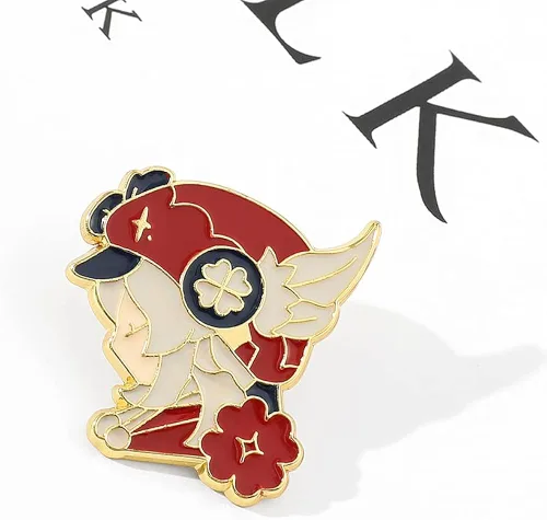 Vista 6 de Genshin Impact - Pinzas de esmalte de dibujos animados figuras de anime insignias pequeñas para fanáticos encantadoras colecciones de pines