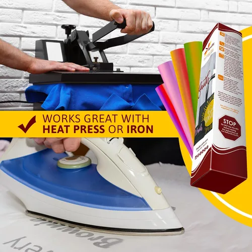 Vista 104 de Firefly Craft - Lámina de vinilo 3D de transferencia de calor, vinilo HTV grueso de 3 dimensiones, para planchar para usar con Cricut y Silhouette