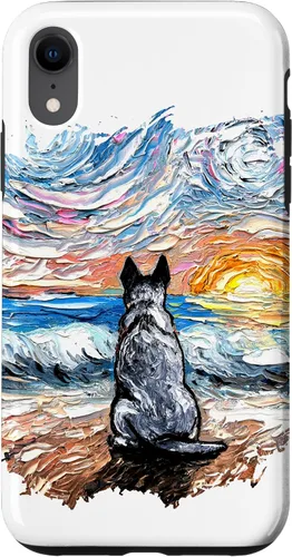 Vista 25 de Blue Heeler Starry Night Artwork Cattle Dog Lover Gift Case for iPhone 17