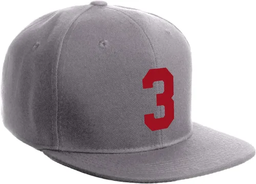 Vista 145 de Número de equipo modificado para requisitos particulares del jugador del color del sombrero del Snapback de la visera plana clásica de la visera