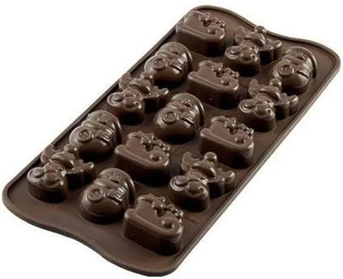 Vista 3 de Silikomart Molde de silicona para chocolate fácil, surtido, galleta