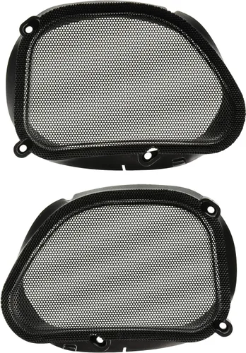 Vista 4 de Hogtunes 57 rejillas de altavoces frontales de malla (paquete de 2), se adapta a los modelos Harley-Davidson Road Glide 1998-2013