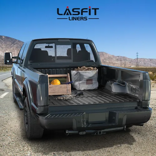 Vista 9 de LASFIT Tapete para caja de camioneta para Ford F250 F350 F450 2009-2016 de 6.75 pies Super Duty 81.9 pulgadas