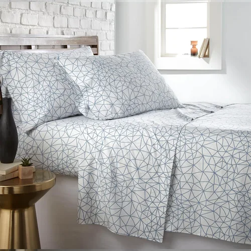 Vista 52 de Southshore Fine Living, Inc. Colección Winter Brush, juego de sábanas de 3 piezas para cama individual, sábana bajera con bolsillo profundo de 14