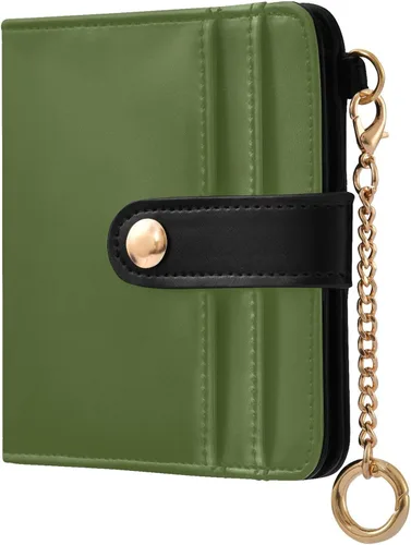 Vista 13 de ODAWA RFID Wallet Slim Crimson Foldable Wallet with 7 Card Slots