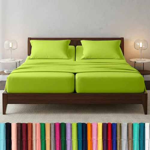 Vista 37 de Elegant Comfort - Juego de sábanas de microfibra de 1500 hilos de calidad hotelera prémium de 4 piezas - Resistente a arrugas, sábana bajera