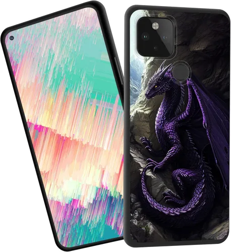 Vista 115 de Funda delgada para Google Pixel 4 XL, funda delgada de silicona de TPU suave a prueba de golpes para Google Pixel 4 XL, cruz negra