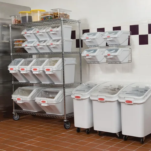 Vista 5 de Rubbermaid Commercial Products ProSave - Contenedor apilable para almacenamiento y cuchara/herramienta de medición