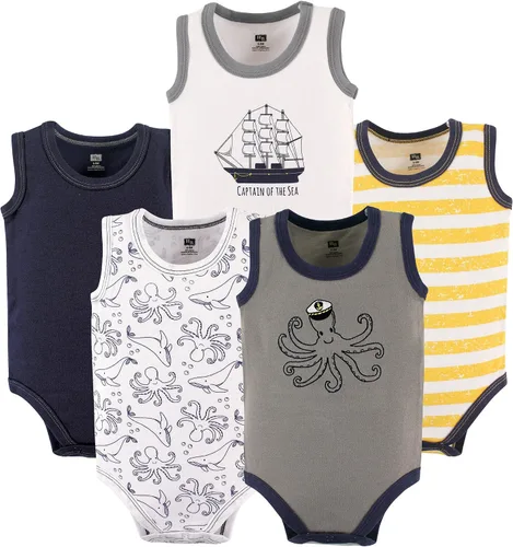 Vista 35 de Hudson Baby Mamelucos sin mangas unisex de algodón para bebé Béisbol