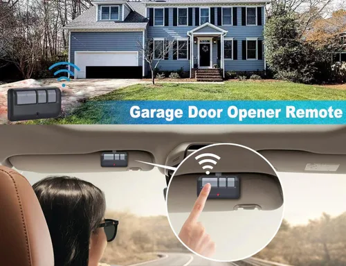 Vista 4 de Repuesto compatible con Liftmaster Chamberlain Sears Craftsman 893max universal para puerta de garaje, control remoto, paquete de 2