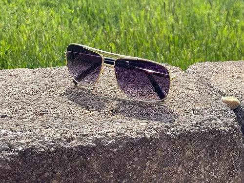 Vista 2 de Andrew Tate - Gafas de sol para hombre, de alta calidad, clásicas, polarizadas, cuadradas, estilo aviador, marco de metal duradero, 100% protección
