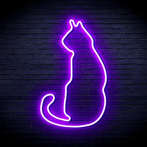 Vista 14 de ADVPRO Cat Flex Silicone LED Neon Sign - Blue - st16s32-fnu0083-b