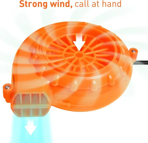 Vista 2 de Uderwarb Reemplazo de ventilador inflable para disfraz, mini ventilador de dinosaurio para disfraz inflable