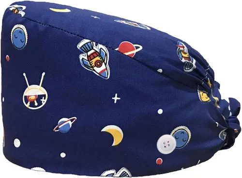 Vista 3 de Poetele - 2 gorras de trabajo con botón para la sudoración ajustable, para mujeres y hombres