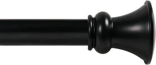 Vista 34 de Deco Window - Varilla ajustable para cortinas para ventanas de 18 a 44 pulgadas, poste de hierro de 1 pulgada extendible de alta resistencia