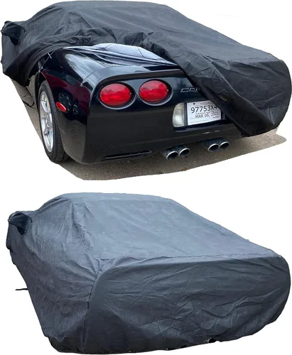 Vista 8 de Funda de coche para Chevy Corvette C5 1997 1998 1999 2000 2001 2002 2003 2004 XTREMECOVERPRO Gold Series Negro