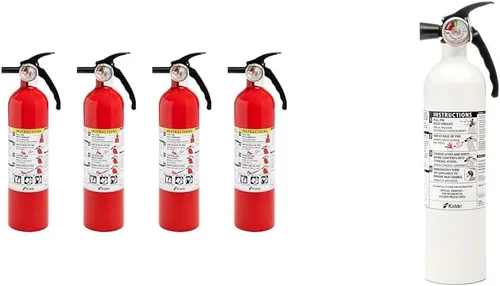 Vista 8 de Kidde Extintor de incendios para el hogar, 1-A:10-B:C, extintor de productos químicos secos, rojo, soporte de montaje incluido y extintor