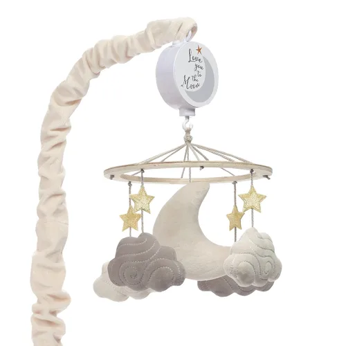 Vista 8 de Lambs & Ivy Baby Blooms Pink Butterfly Musical Baby Cuna Móvil Chupete Juguete