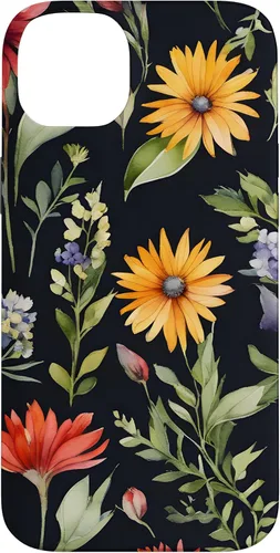 Vista 15 de iPhone 16 Bouquet Acuarela Flores Acuarela Floral Botánico Case