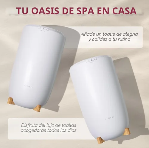 Vista 5 de Zadro Calentador de Toallas Calientes Grande con Temporizador Cubo Calentador de Toallas Eléctrico para Baño con Apagado Automático Calentador