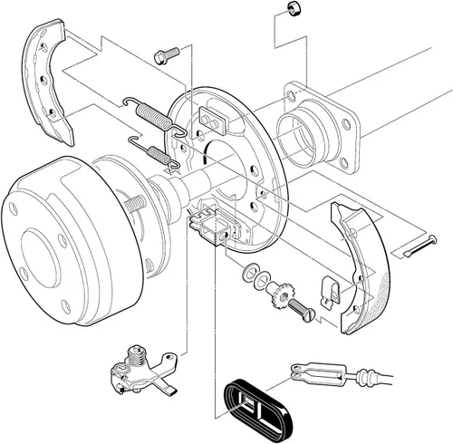 Vista 6 de 10L0L Zapatas de freno de carrito de golf para Club Car DS 1995-up, precedente 2004-up, para Yamaha G1 G2 G8 G9, EZGO 1986.5-1996, reemplaza OEM