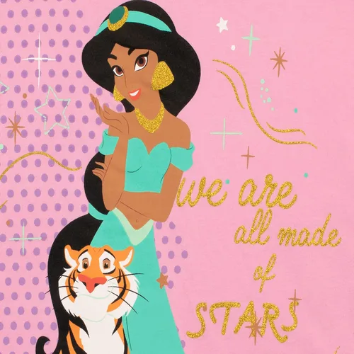 Vista 2 de Disney Camiseta de manga corta para niñas de princesa Jasmine Aladdin