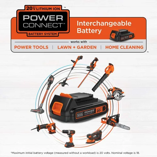 Vista 9 de BLACK+DECKER Kit de taladro inalámbrico de 20V MAX con batería, cargador, incluye broca de taladro de doble cara (BCD702C1)